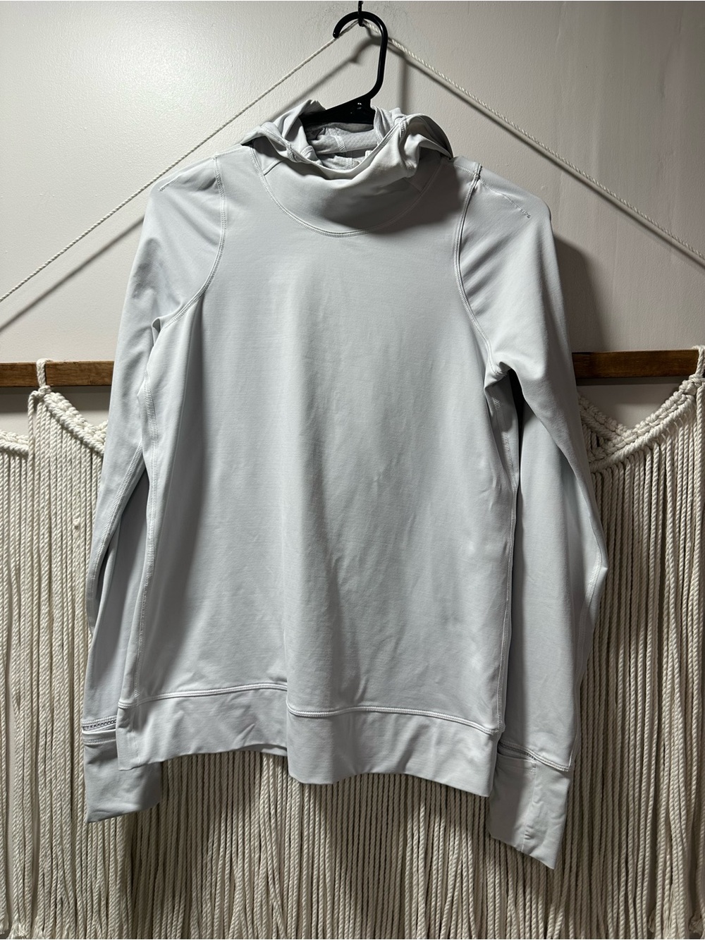 lululemon athletica Light Gray Hooded Pullover